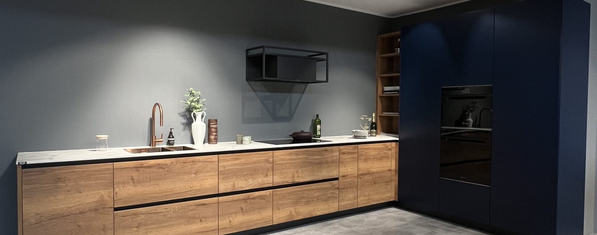 Oak Cognac Colorado Navy