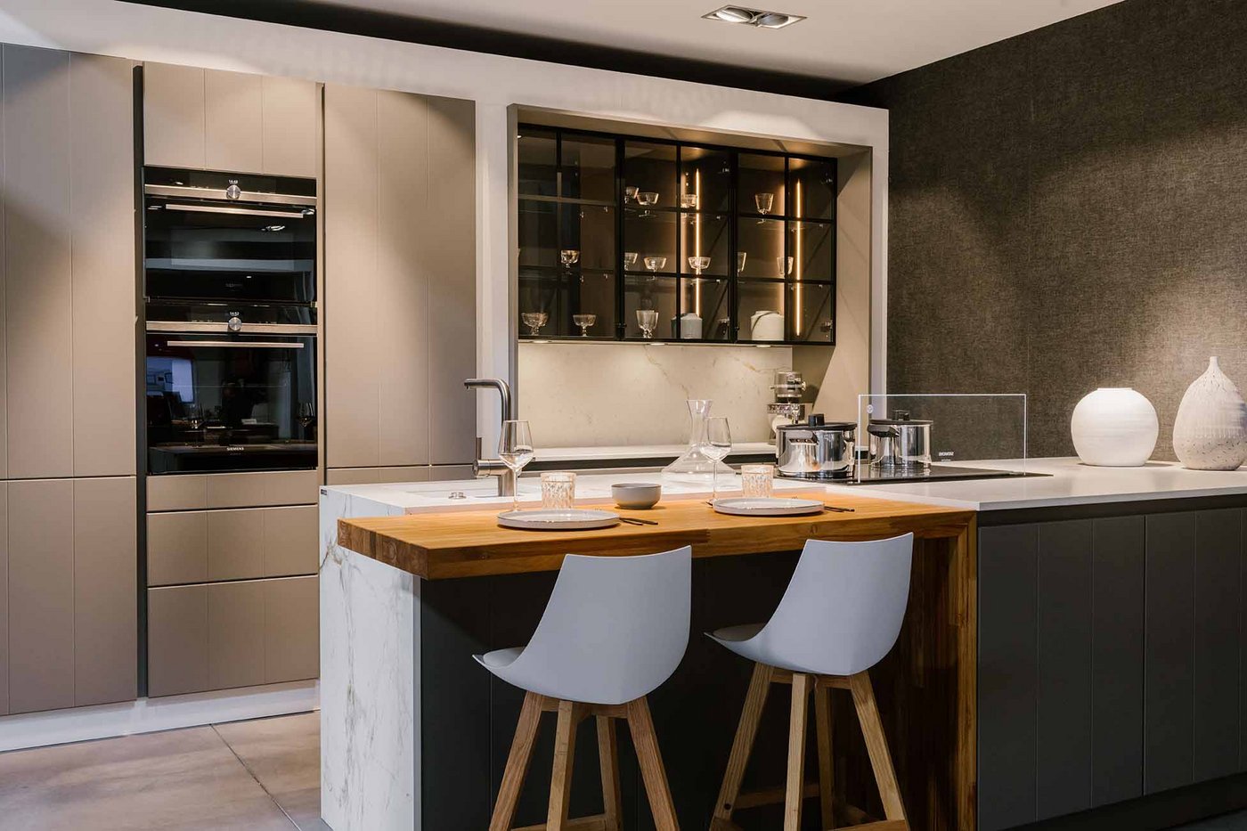 Cuisine beige taupe moderne